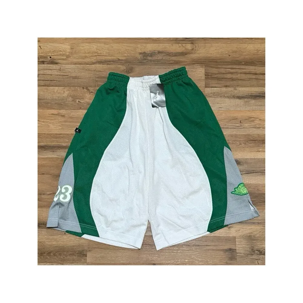2005 Air Jordan 23 Mesh Green White Basketball 143853-102 Shorts